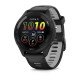 Garmin Forerunner® 265 Black Bezel and Case with Black/Powder Gray Silicone Band [46mm]