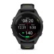Garmin Forerunner® 265S Black Bezel and Case with Black/Amp Yellow Silicone Band [42mm]