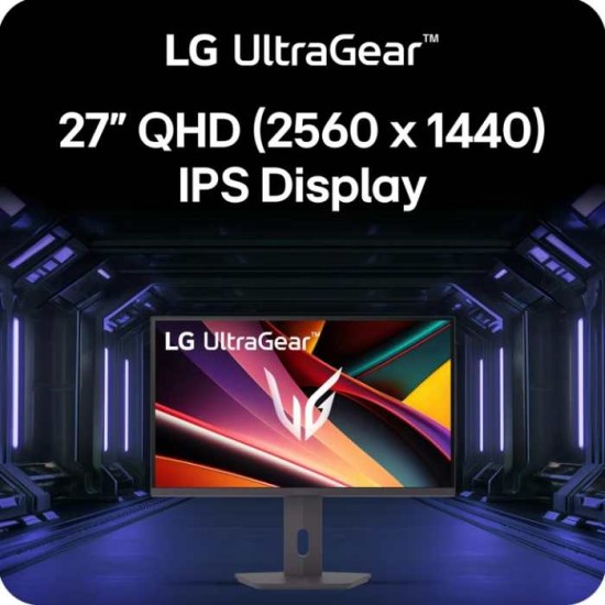 LG 27 Inch UltraGear IPS QHD 1440p 200Hz 1ms Gaming Monitor