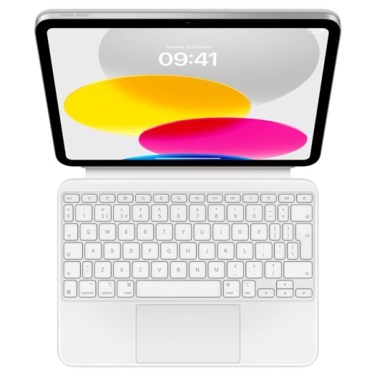 Magic Keyboard Folio for iPad (10th generation) - British/English (White)