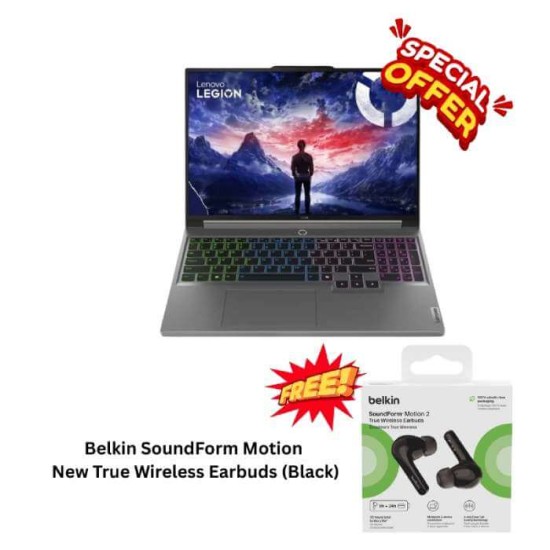 Lenovo Legion 5i Gaming Laptop, Intel® Core™ i7-14650HX, 16GB RAM, 512GB SSD, NVIDIA® GeForce RTX™ 4060, Windows 11 Home, 16" 165Hz WQXGA Display (Luna Grey) (Eng/Keyboard)