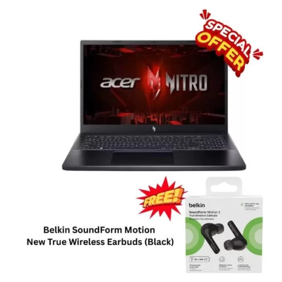 Acer Nitro ANV15-51-51-789J, Intel® Core™ i7-13620H, 16GB RAM, 512GB SSD, GeForce RTX 4060, Windows 11 Home, 15.6 inch" FHD 144Hz Display (Eng/Keyboard)