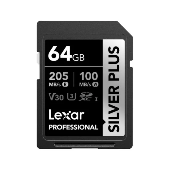 Lexar® Professional SILVER PLUS SDXC™ UHS-I Card (64GB)