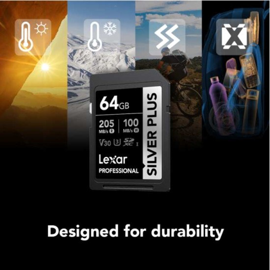 Lexar® Professional SILVER PLUS SDXC™ UHS-I Card (64GB)