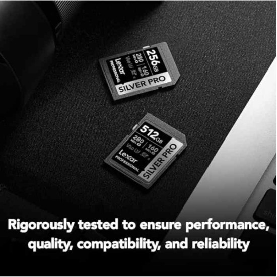 Lexar® Professional SILVER PRO SDXC™ UHS-II Card (512GB)