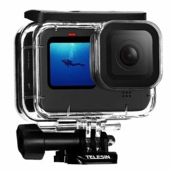 Telesin Waterproof Case Compatible with Gopro Hero 12/11/10/9, Underwater Housing Case