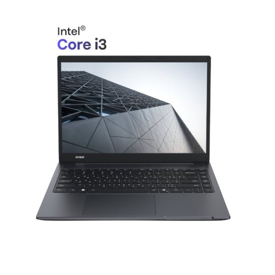 Onsor TURS 14, Intel® Core™ i3-1315U, 8GB RAM, 256GB SSD, Intel® Iris® Xe, Windows 11 Home, 14" QHD Display, Backlit Keyboard (Charcoal)