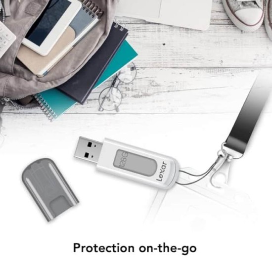 Lexar® JumpDrive® V100 USB 3.2 Gen 1 Flash Drive (128GB)