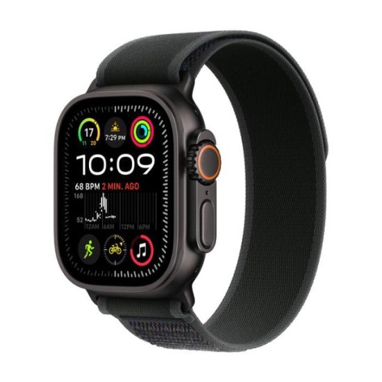 Apple Watch Ultra 2 GPS + Cellular, Black Trail Loop, 49mm Display, Black Titanium Case (S/M)