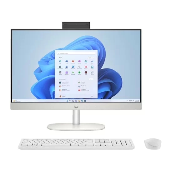 HP All-in-One 24-cr0020ne PC Intel® Core™ i7-1355U, Intel® Iris® Xe graphics, 16GB RAM, 1TB SSD, Windows 11, 23.8 inch" FHD Display (Shell White)