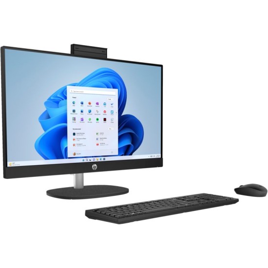 HP All-in-One 24-cr0018ne | Intel® Core™ i5-1335U | 8GB RAM | 512GB SSD | Intel® Iris® Xᵉ | Windows 11 Home | 23.8" FHD Display | Black