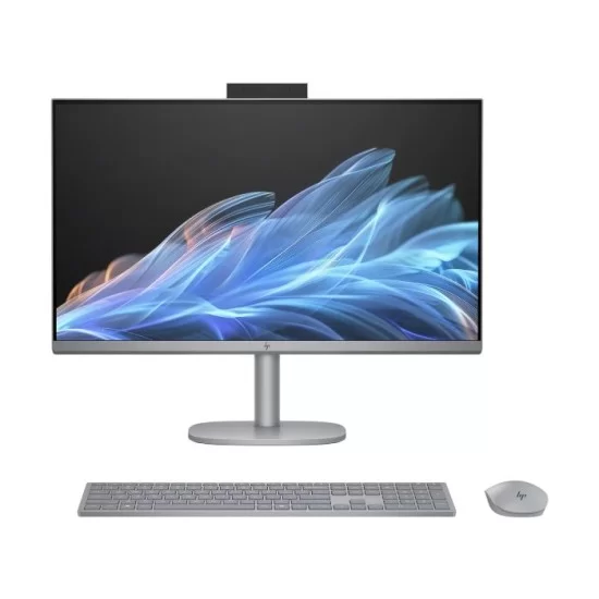 HP OmniStudio X All-in-One 27-cs0002na Desktop PC, Intel® Core™ Ultra 7 155H, 16GB RAM, 1TB SSD, Intel® Arc™ Graphics, Windows 11 Home, 27" FHD Display (Meteor Silver)
