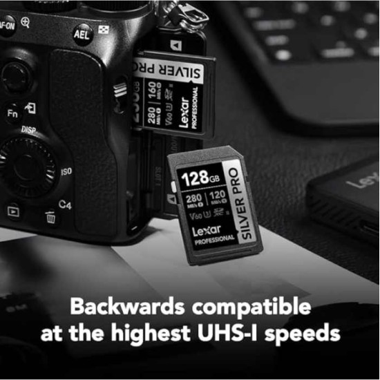 Lexar® Professional SILVER PRO SDXC™ UHS-II Card (256GB)