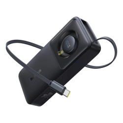 Baseus Free2Pull 10000mAh 30W powerbank with USB-C port and retractable USB-C cable (Black)