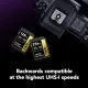 Lexar® Professional 2000x SDHC™/SDXC™ UHS-II Card GOLD Series (128GB)