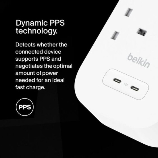 Belkin Surge Protector with 2 USB-C Ports (8 Outlet with 2 USB-C)