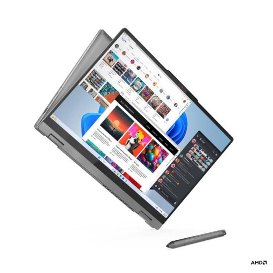 Lenovo IdeaPad 5 2-in-1 16AHP9 | AMD Ryzen 7 8845HS | 16GB RAM | 1TB SSD | AMD Radeon 780M | Windows 11 Home  | 16 inch WUXGA Touch Display | FP Reader + Lenovo Digital Pen | Backlit Keyboard