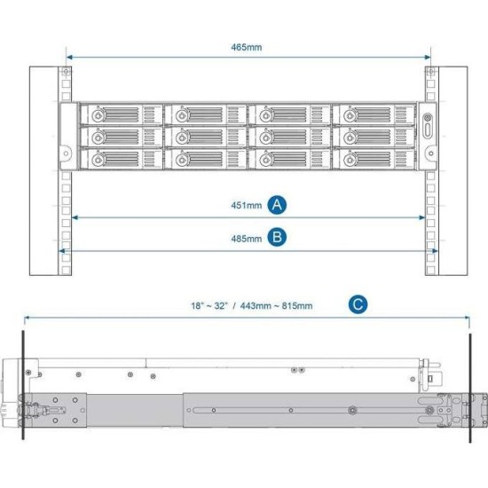 QNAP Rail kit - RAIL-B02