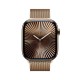 Apple Watch Series 10 GPS + Cellular, Gold Milanese Loop, 42mm Retina LTPO3 OLED Display, Gold Titanium Case