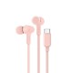 Belkin SoundForm USB-C Wired Earbuds with Adjustable Volume Limiter (Pink)