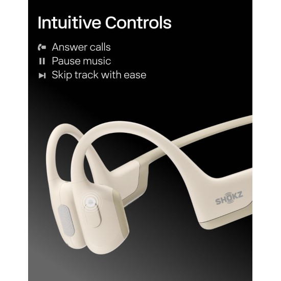 Shokz OpenRun Pro Mini Bone Conduction Sport Headphone (Beige)
