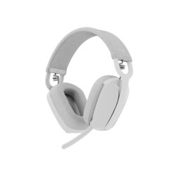 Logitech Zone Vibe 100 Lightweight Wireless Over-Ear Headphones with Noise-Cancelling Microphone, Advanced Multipoint Bluetooth Headset, (Off White)