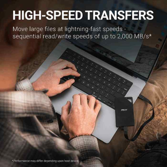 PNY RP60 USB 3.2 Gen 2x2 Type-C Portable SSD (1TB)