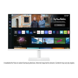 Samsung 27 inch" white Flat Monitor with Smart TV Experience (White)
