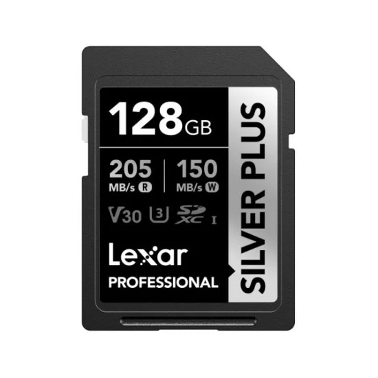 Lexar® Professional SILVER PLUS SDXC™ UHS-I Card (128GB)