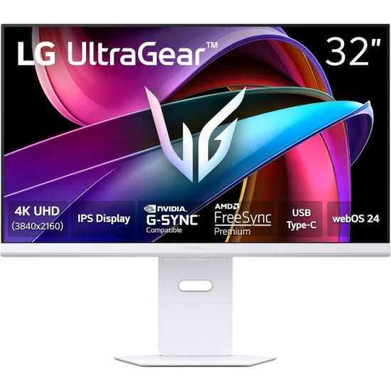 LG 32 inch UltraGear UHD 4K Gaming Monitor with 144Hz refresh rate and webOS 24
