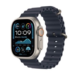 Apple Watch Ultra 2 GPS + Cellular, Navy Ocean Band, 49mm Display, Natural Titanium Case