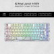 Redragon ELF PRO K649 75% Gasket Mechanical Gaming Keyboard (White)