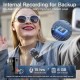 Boya BOYAMIC Professional Wireless Lavalier Microphone For Iphone Android Camera with 8GB-Onboard Recording Up to 15H 300M Transmission for Cameras Mixers for Live Streaming Vlogging Interview Recording