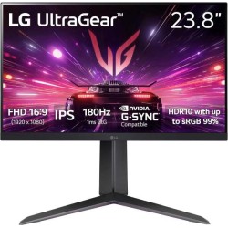 LG 24" (60.96cm) UltraGear™ Full HD IPS gaming monitor | 180Hz, IPS 1ms (GtG), HDR10