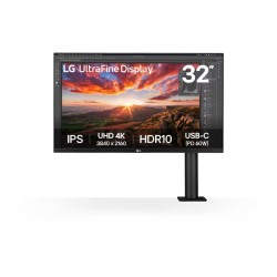 LG 31.5 inch UHD 4K Ergo IPS Monitor with USB-C