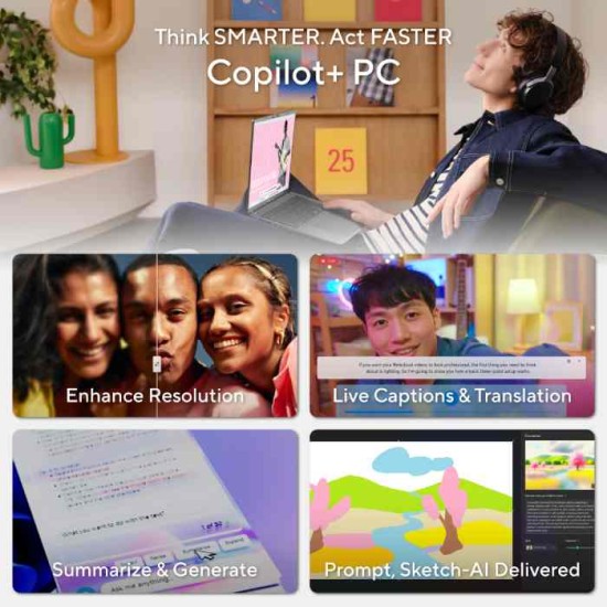 ASUS Vivobook 14 | Snapdragon X X1 26 100 | 16GB RAM | 1TB SSD | Qualcomm Adreno GPU | Windows 11 Home | 14 inch WUXGA Display | Eng/Arabic Keyboard | Platinum Gold