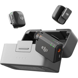 DJI Mic Mini (2TX+1RX+Charging Case), Detail-Rich Audio, 48h Use, Noise Cancelling, Automatic Limiting, Wireless Mic for Camera/iPhone/Android, Vlog
