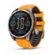 Garmin Fenix® 8 – 47 mm, AMOLED Sapphire, Titanium with Spark Orange/Graphite Silicone Band Garmin Fenix® 8 – 47 mm, AMOLED Sapphire, Titanium with Spark Orange/Graphite Silicone Band