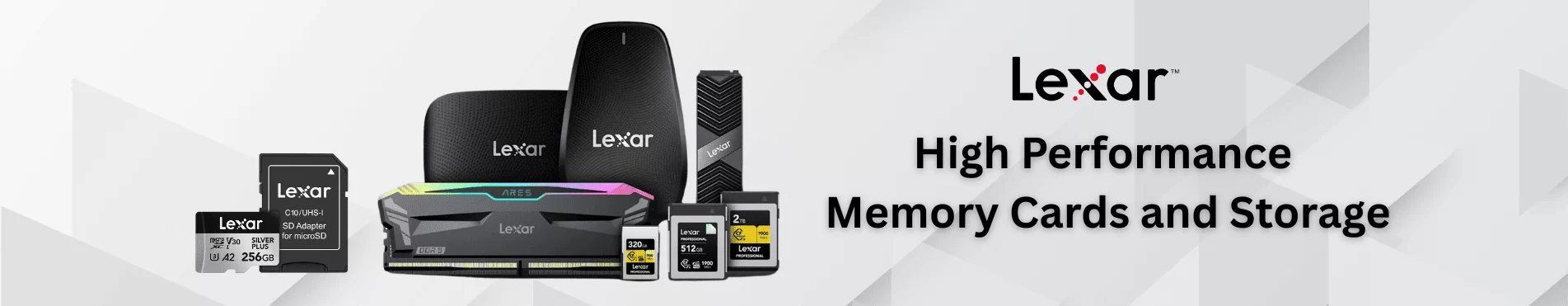 Best Prices in Oman on Lexar SD card, memory card, MicroSD card, SSD and accessories !