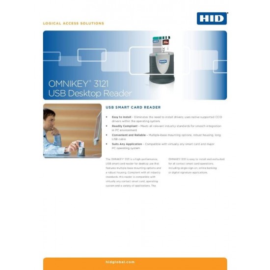 HID OMNIKEY 3121 Smart Card Reader