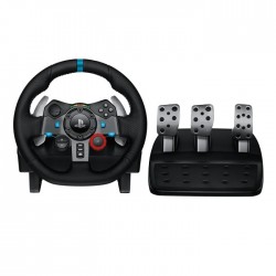 Logitech G29 Driving Force Racing Wheel And Floor Pedals, Black & Driving Force Racing Shifter For G29 And G920 Driving Force Racing Wheels, Black