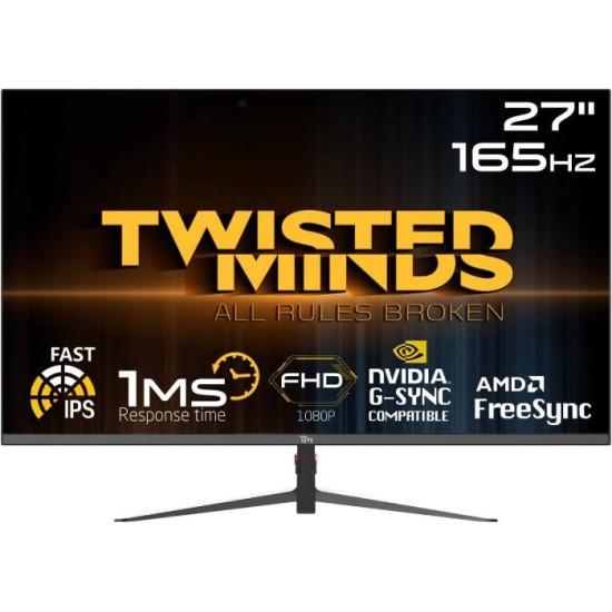Twisted Minds TM27DFI FHD 27" inch 165Hz 1MS HDMI 2.0 Gaming Monitor 
