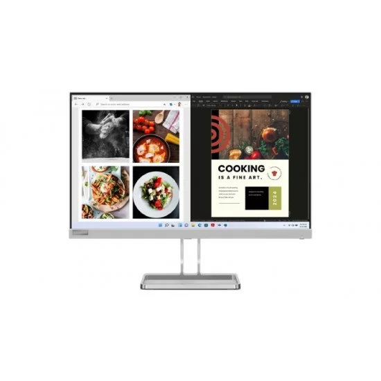  Lenovo L24i-40 23.8 inch" FHD Monitor (Cloud Grey) (Model : L24i-40)