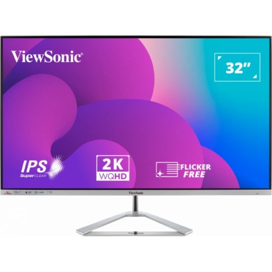 ViewSonic VX3276-2K-mhd 32 inch" 2K Frameless Entertainment Monitor