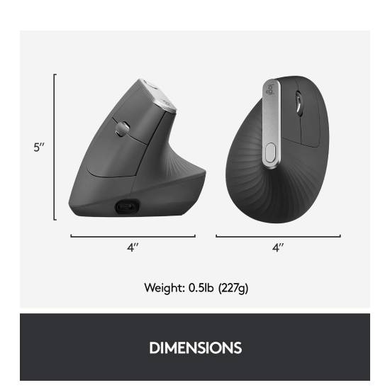Logitech Mouse MX Vertical - Graphite