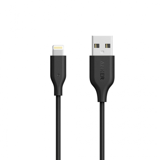Anker Powerline Select+ Usb Cable With Lightning Connector 3 ft, Part Number: AN.A8012H12.BK