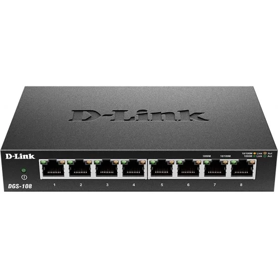 D-Link 8 Port DGS-F108