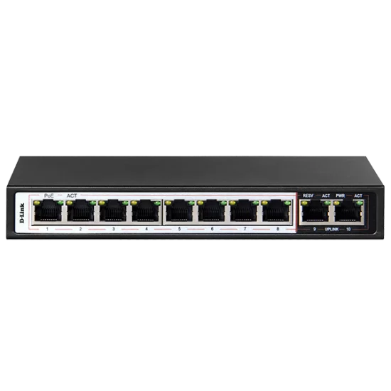 D-Link 8port Poe Switch DES-F1010P
