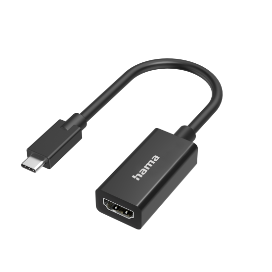 Hama Video Adapter, USB C Plug - HDMI Socket, Ultra-HD 4K
