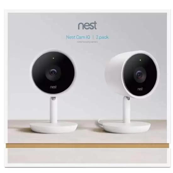 Google Nest Cam IQ 2 Pack Indoor Security Camera